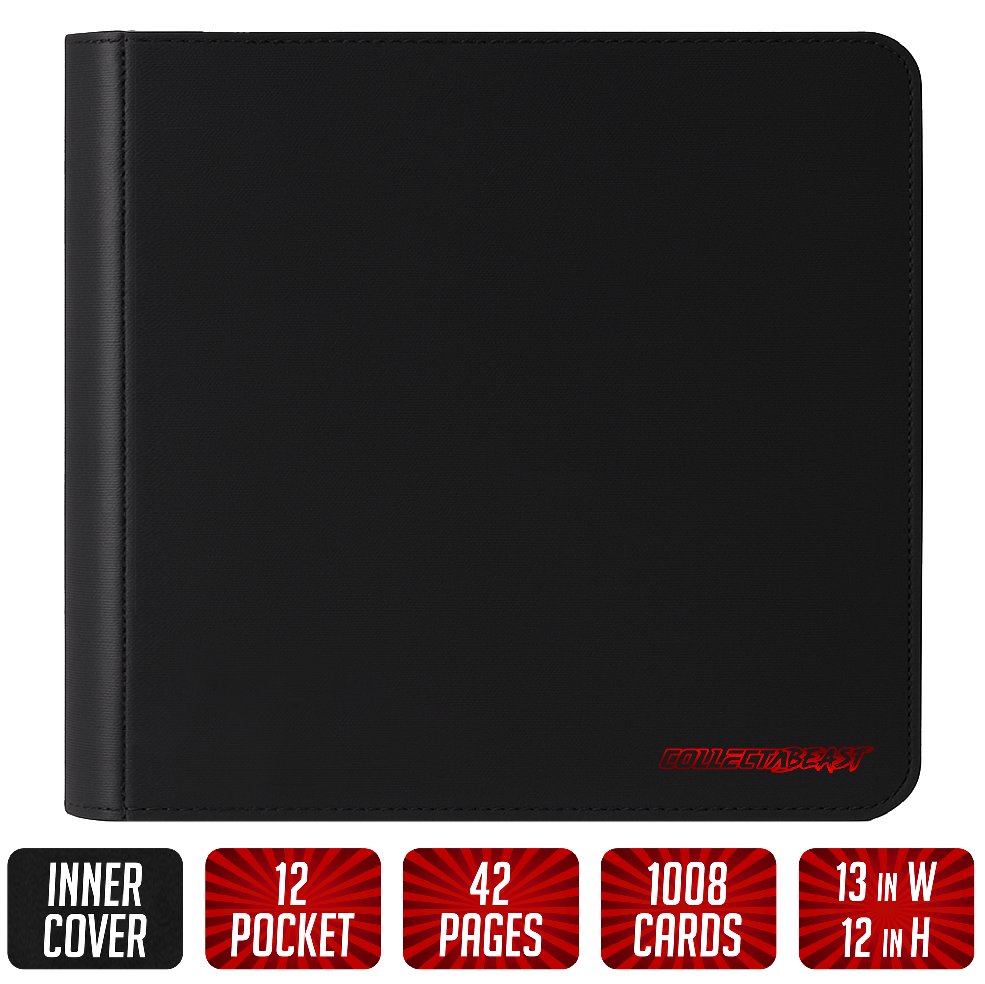 The Beast Jr. Deluxe – High Capacity 12 Pocket TCG Binder | Holds 1,008 Cards