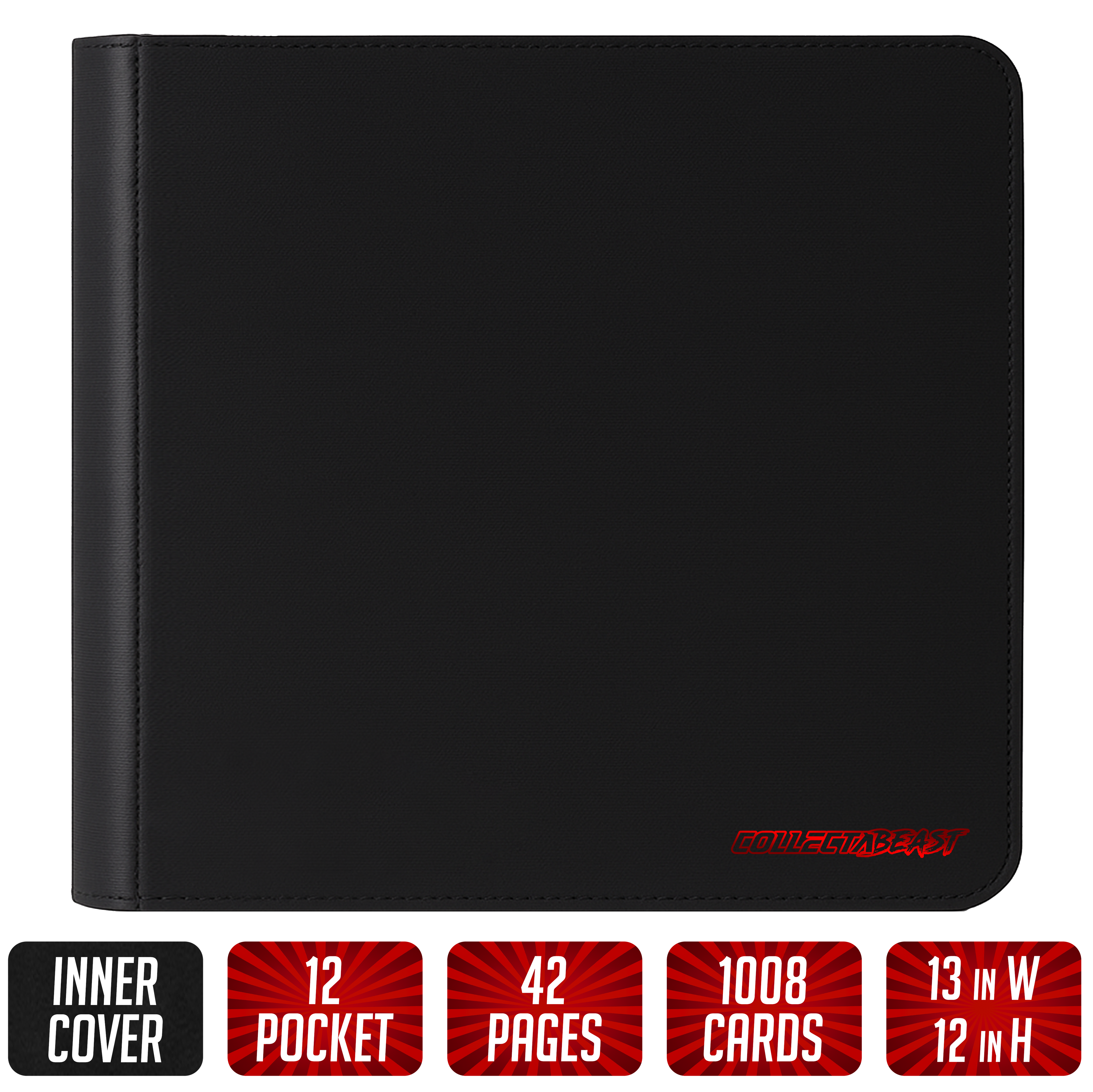 The Beast Jr. Deluxe – High Capacity 12 Pocket TCG Binder | Holds 1,008 Cards