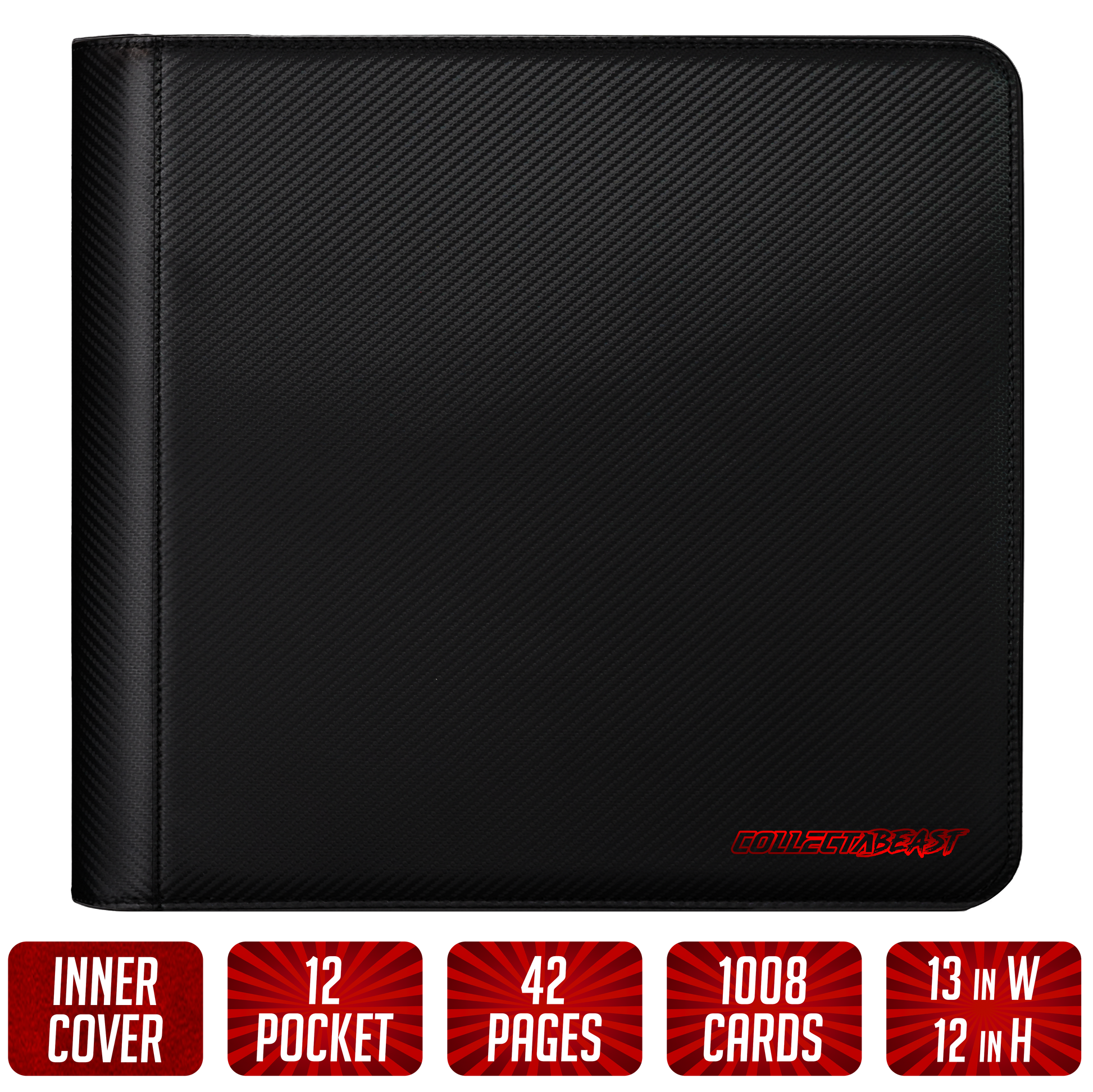 The Beast Jr. Deluxe – High Capacity 12 Pocket TCG Binder | Holds 1,008 Cards