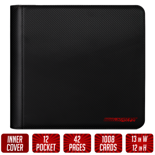 how many cards does a 12 pocket binder hold The Beast Jr. Deluxe – High Capacity 12 Pocket TCG Binder