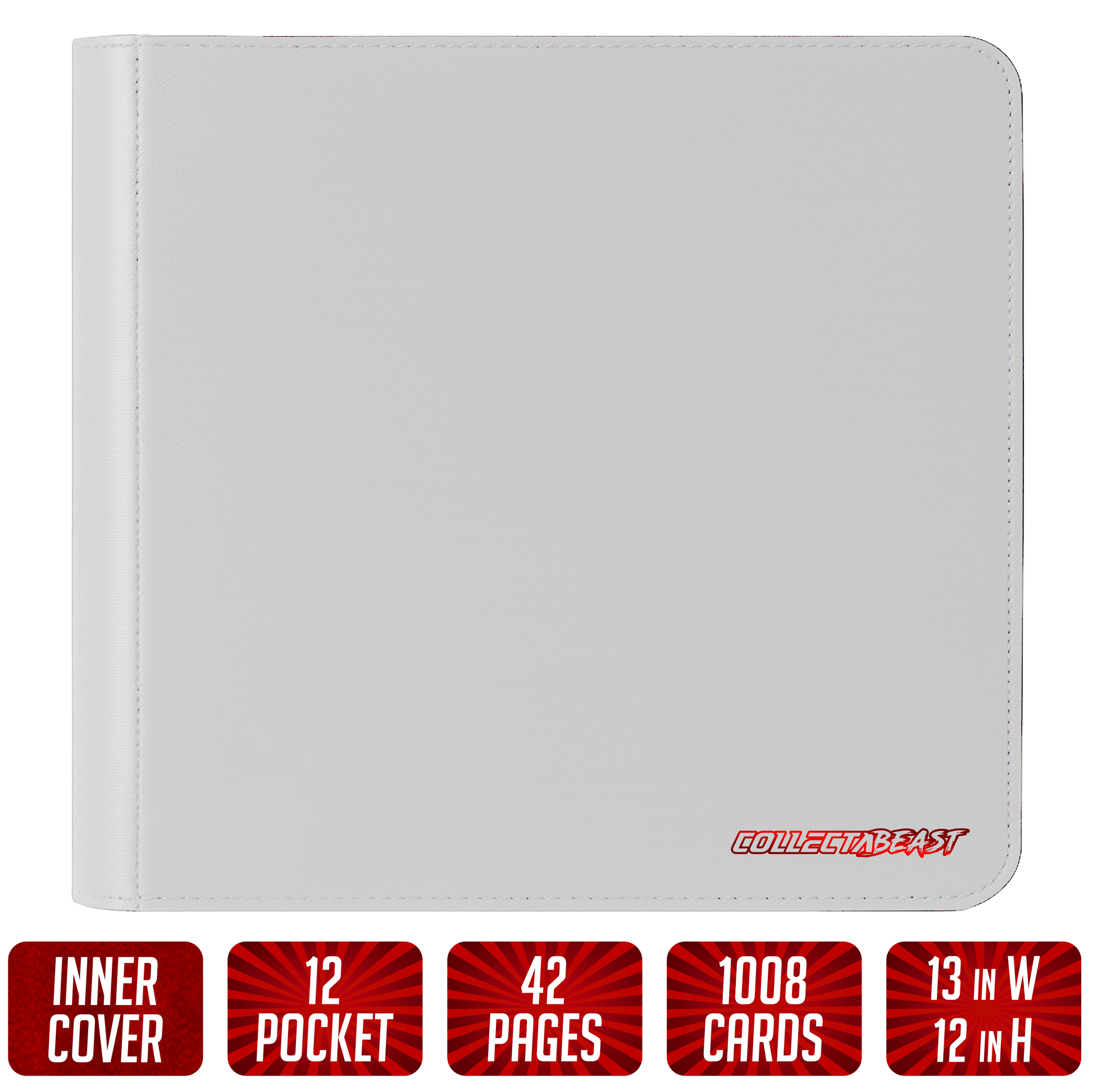 The Beast Jr. Deluxe – High Capacity 12 Pocket TCG Binder | Holds 1,008 Cards