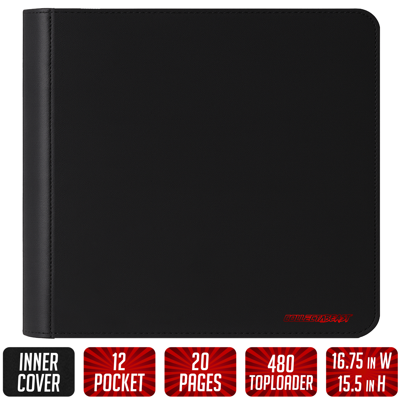 The Beast Jr. Pro – Top Loader TCG Binder | Holds 480 Toploaders