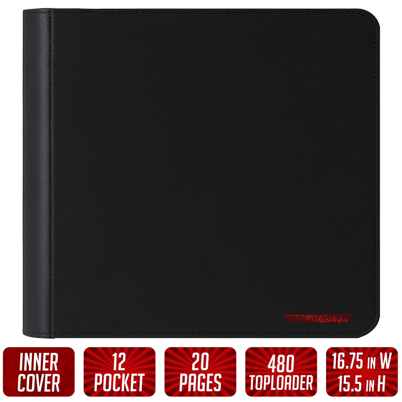 The Beast Jr. Pro – Top Loader TCG Binder | Holds 480 Toploaders
