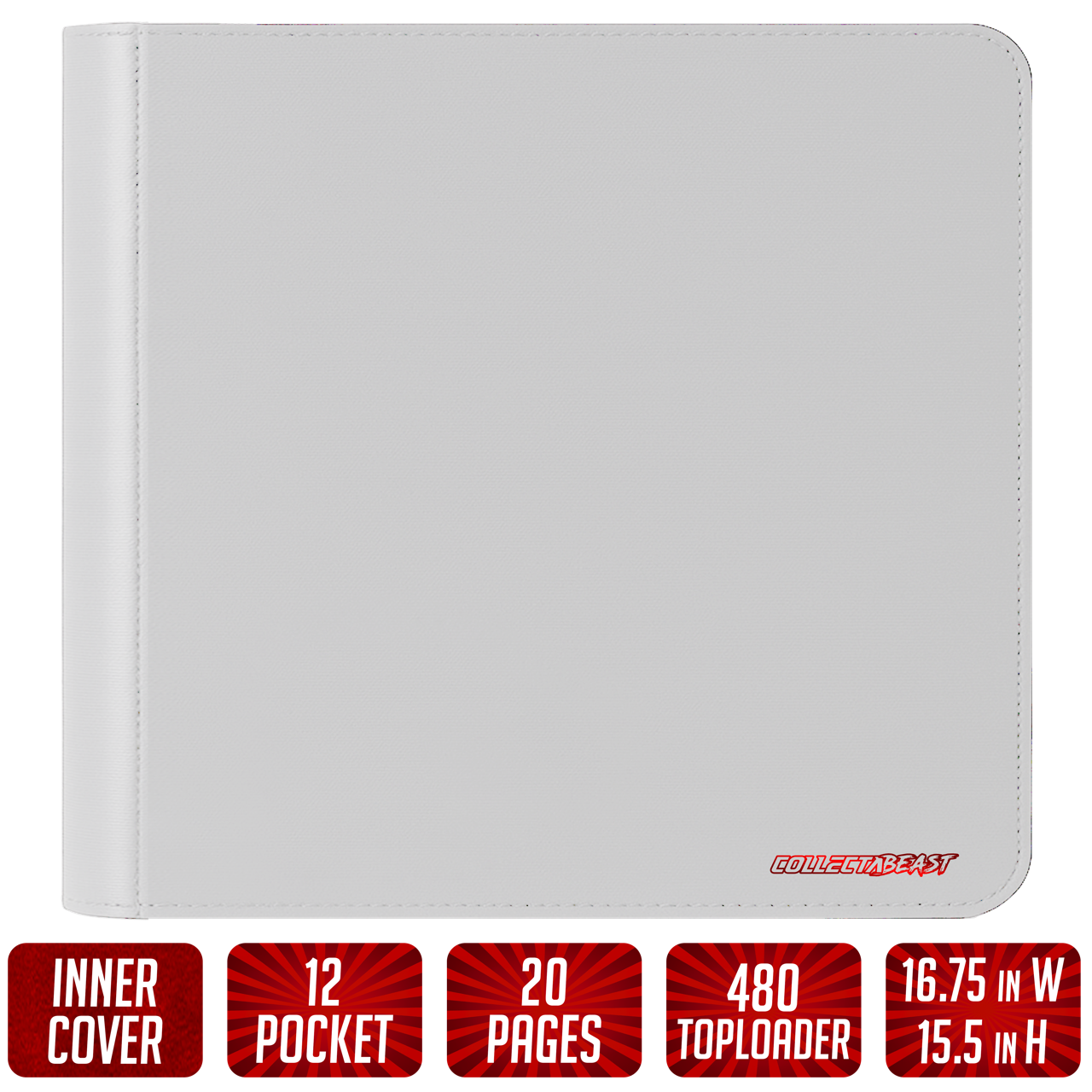 The Beast Jr. Pro – Top Loader TCG Binder | Holds 480 Toploaders