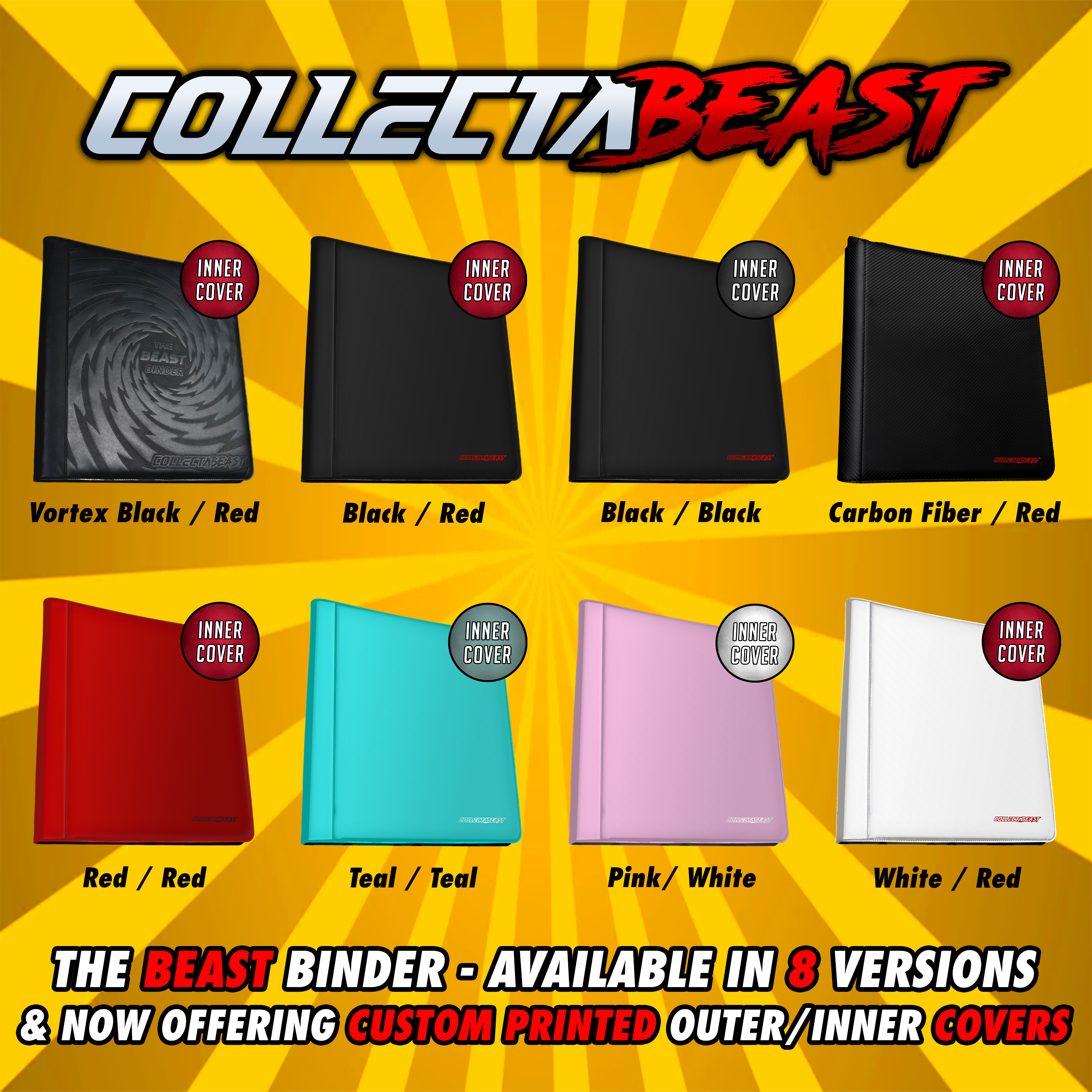 The OG Beast Binder – 20 Pocket TCG Binder | Holds 1,280 Cards