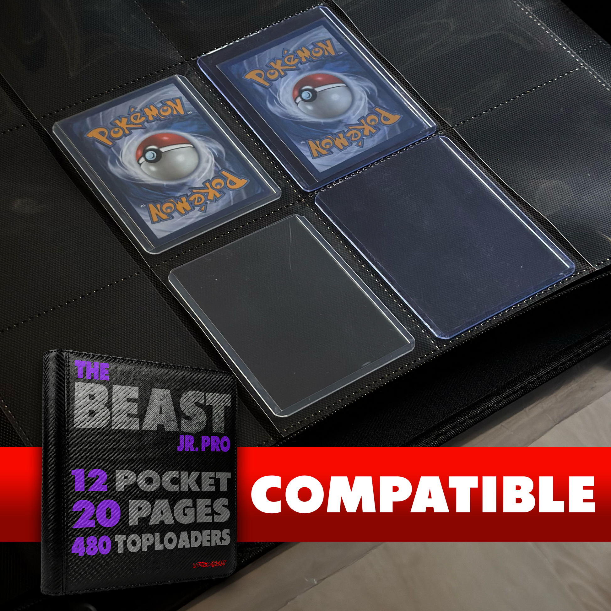 Perfect Fit Toploaders – Precision TCG Card Protectors (50 Pack)