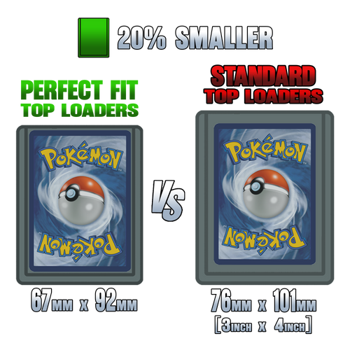 Perfect Fit Toploaders – Precision TCG Card Protectors (50 Pack)