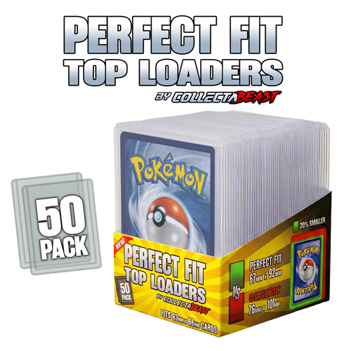 Perfect Fit Toploaders – Precision TCG Card Protectors (50 Pack)
